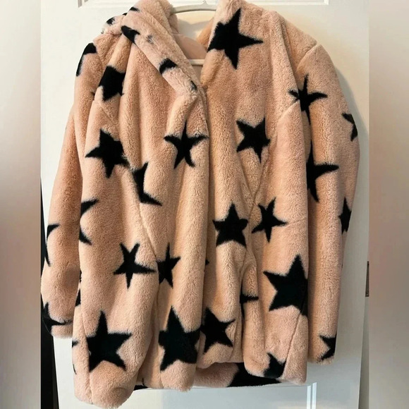 Signature Studio Star Print Pink Coat - Picture 2 of 6